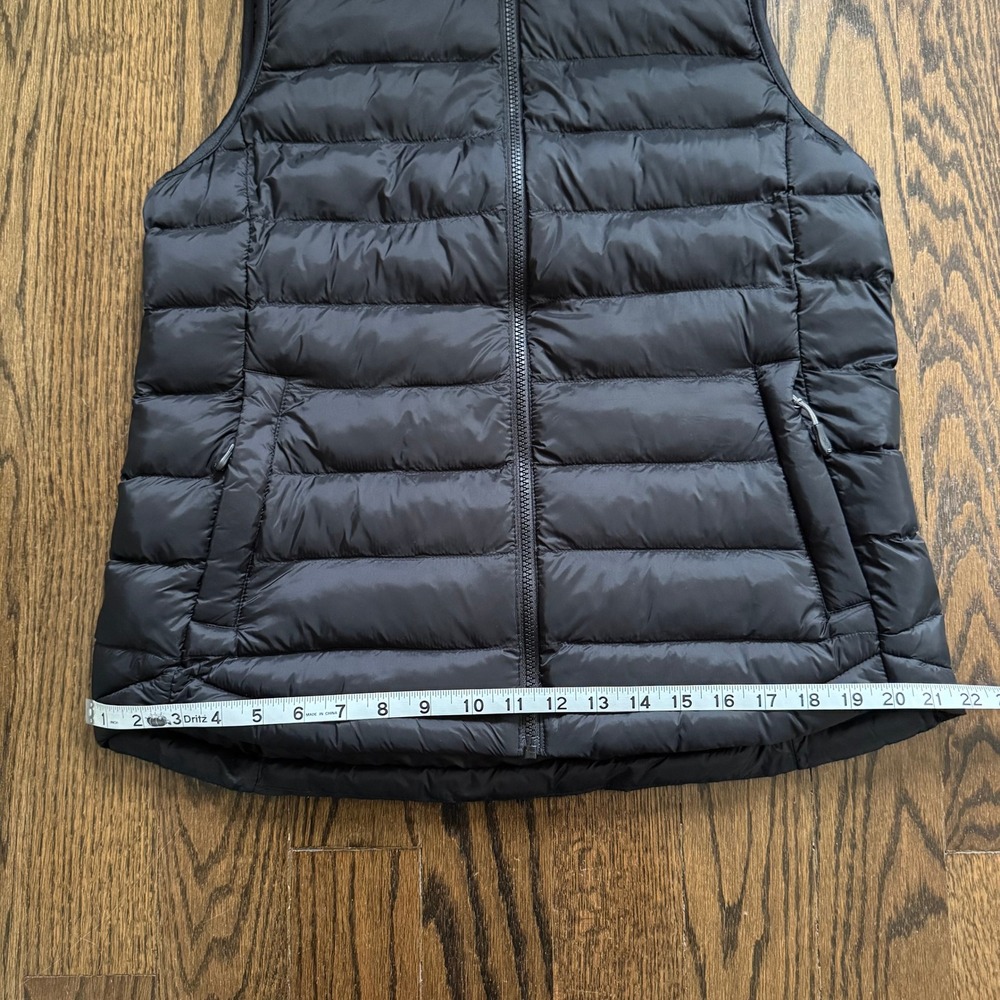 32 Degrees Heat Black Puffer Vest Womens Medium Full Zip Quilted Lightweight - Picture 12 of 13